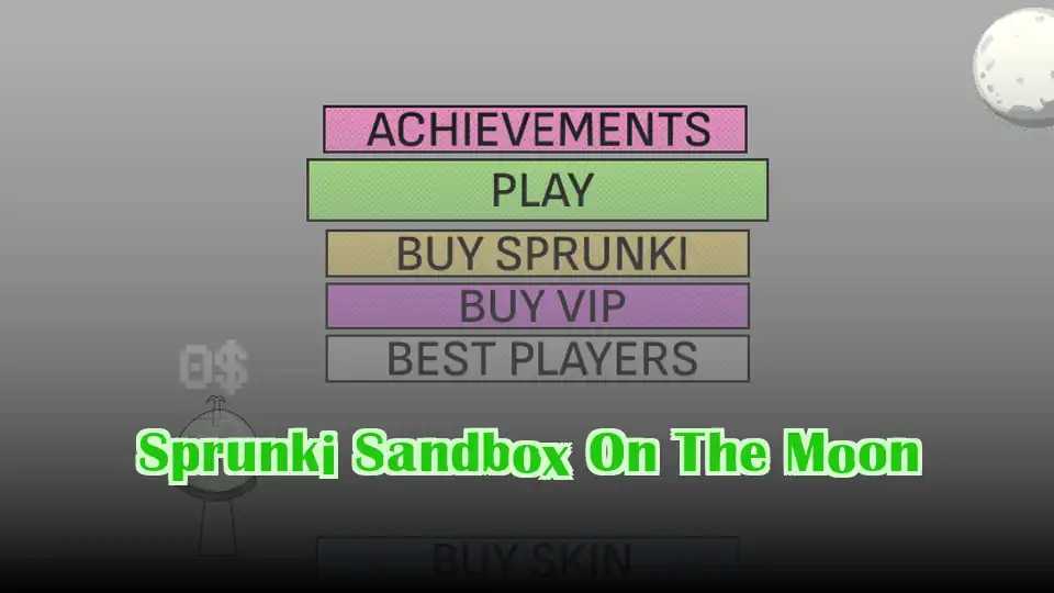 Sprunki Sandbox On The Moon