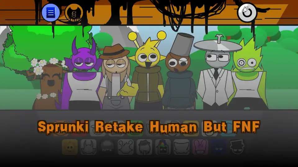 Sprunki Retake Human But FNF