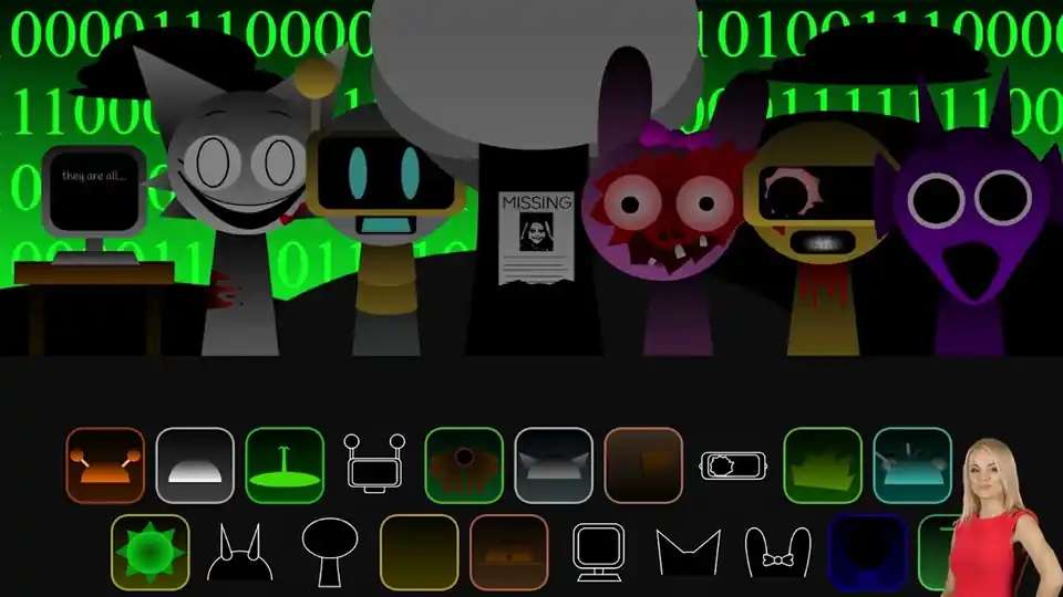 Sprunki But Black Replace with Sakta